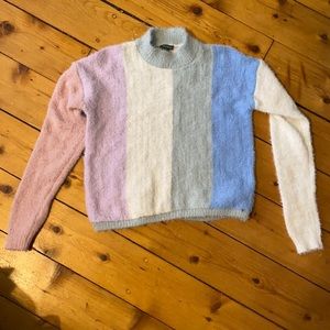Wild Fable XS fuzzy pastel sweater